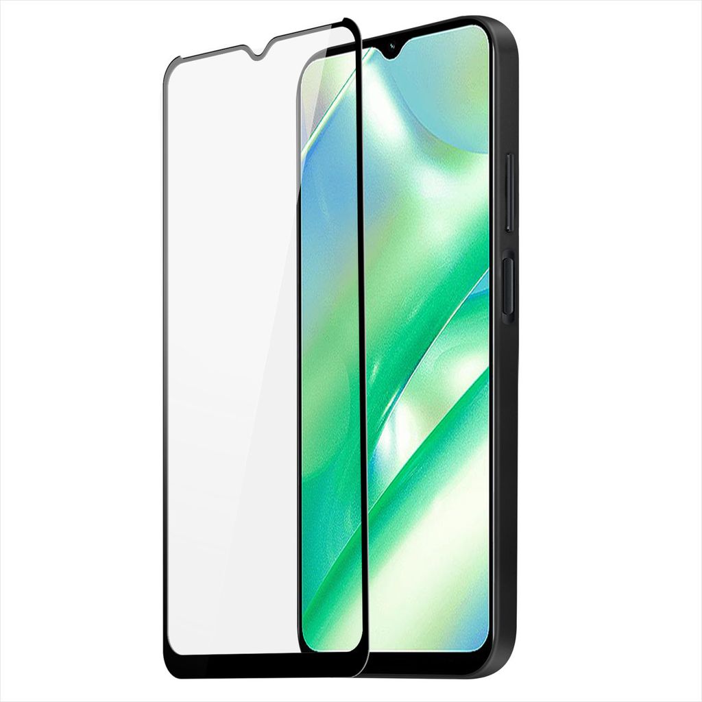 Dux Ducis 9D gehärtetes Glas realme C33 9H gehärtetes Glas mit schwarzem Rahmen