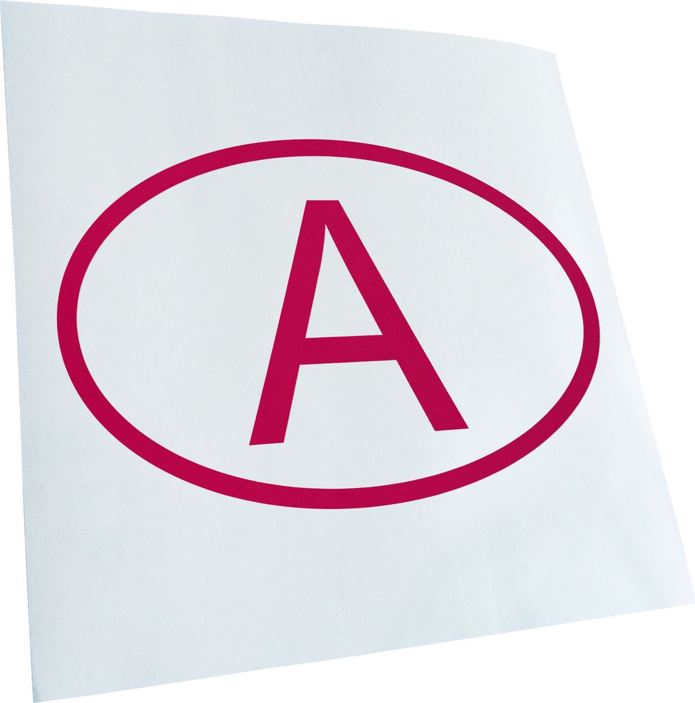 Kiwistar - Autoaufkleber - Österreich A Heckscheibe - Aufkleber für Auto Kfz Fahrrad, LKW, Truck Mofa