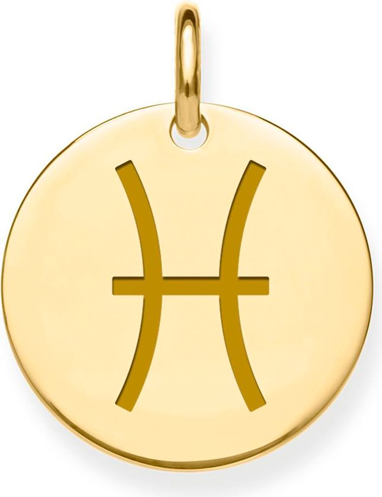 Halsketting met bedel, dames, zodiaak, goud 375/1000 - Productafbeelding 