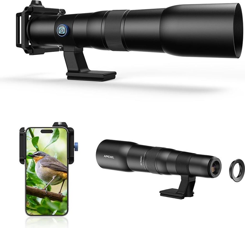 INF 50x Zoom Smartphone Teleskopobjektiv - HD Innenfokussierung für Huawei, Samsung