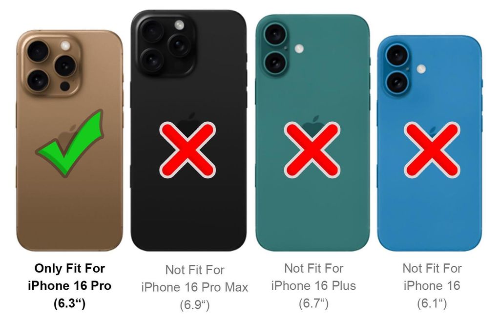 Klapp Hlle iPhone 16 Pro Handyhlle Tasche Flip Case