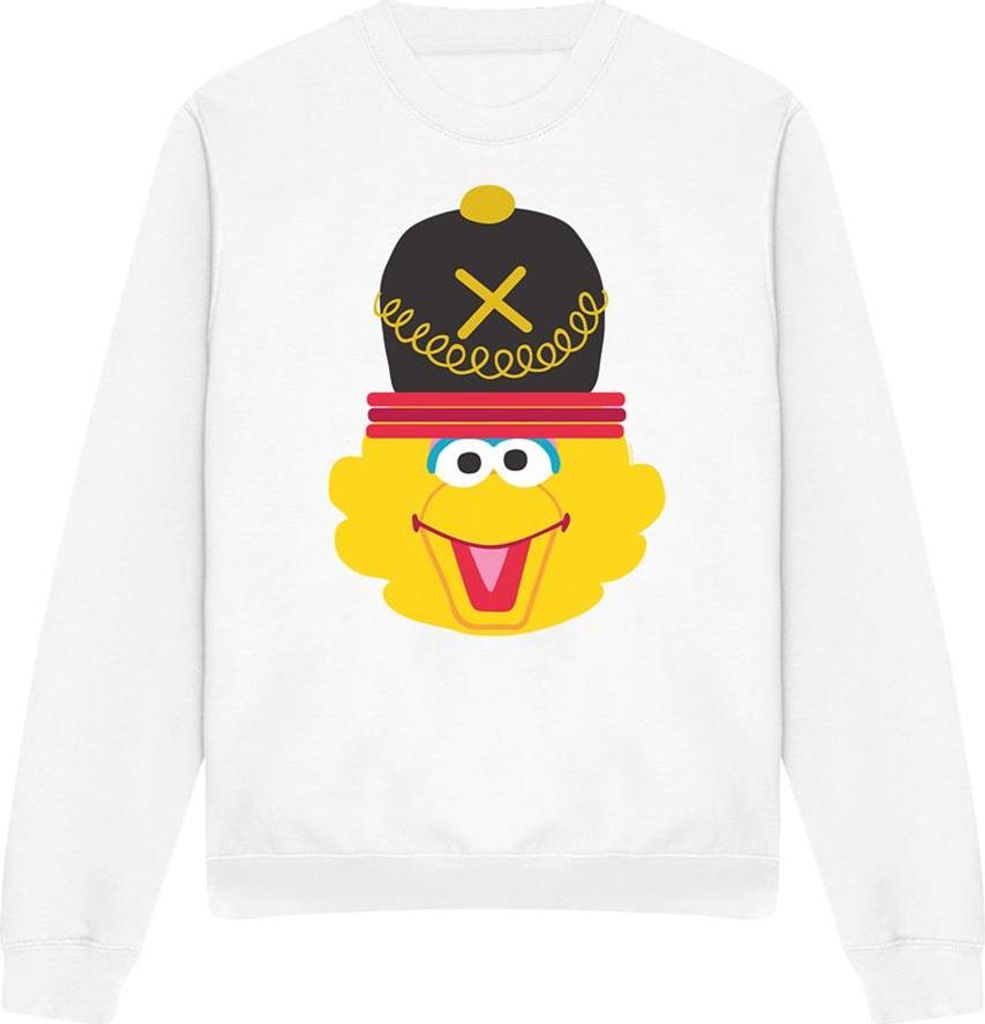 Sesame Street - Sweatshirt für Herren/Damen Uni, weihnachtliches Design TV26692 (M) (Weiß)