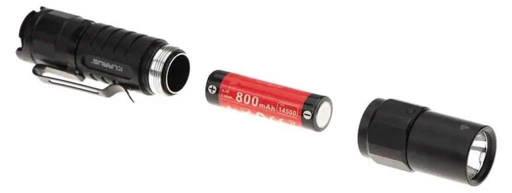 Lampe torche EDC Klarus XT1A pour la sécurité et l'usage professionnel