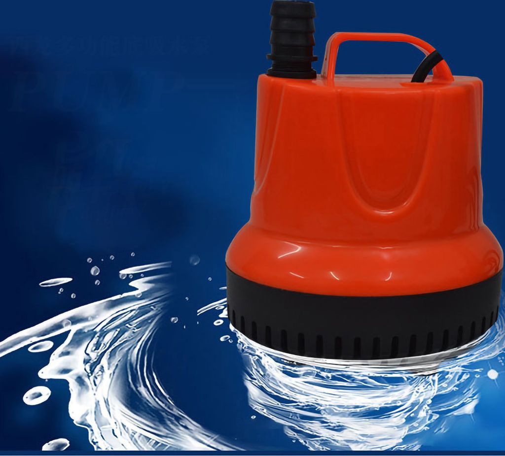 Tauchpumpe Umwälzung Fischbecken Bodenabsaugung IPX8 Wasserdicht ABS Kunststoff XL 1800D 105x85x95mm