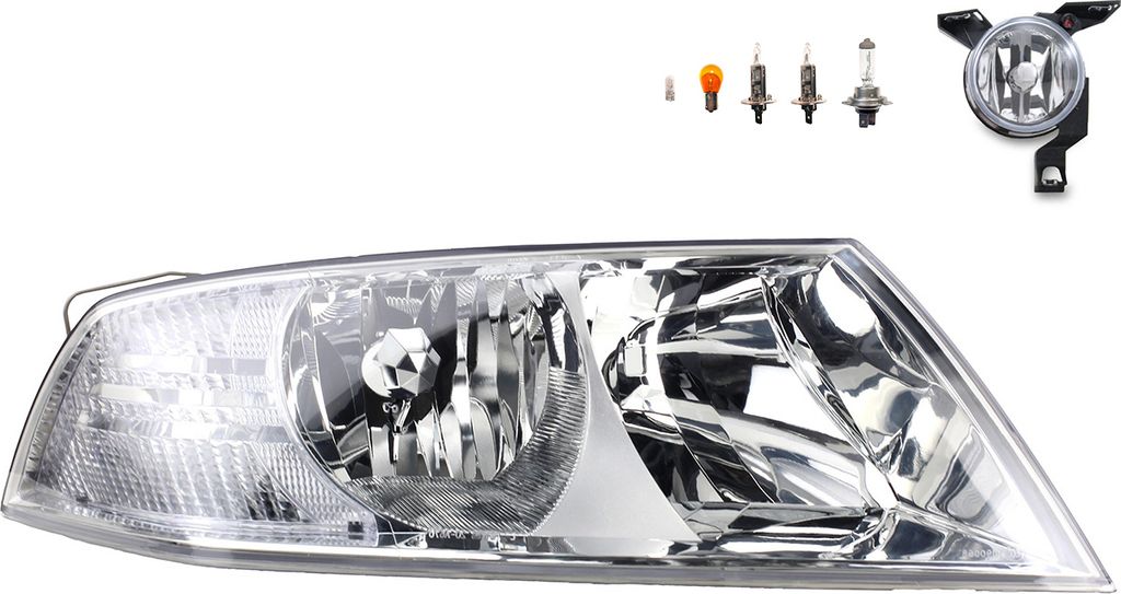 Scheinwerfer kompatibel zu Skoda Octavia 1Z 04-08 H1 H7 R + Nebel+Leuch. 1Z1941018P 1Z1941018C 1Z1941016 1C0941700B Johns