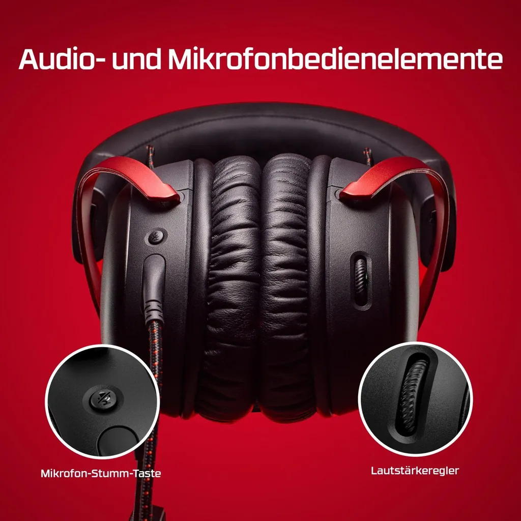 Casque Cloud III USB avec Son Spatialisé et Micro 10mm Noir et Rouge - 11