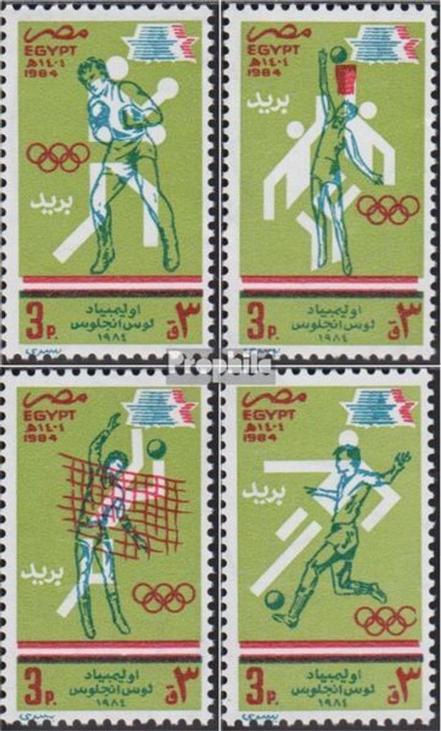 Briefmarken Ägypten 1984 Mi 1479-1482 (kompl.Ausg.) postfrisch Olympische Sommerspiele