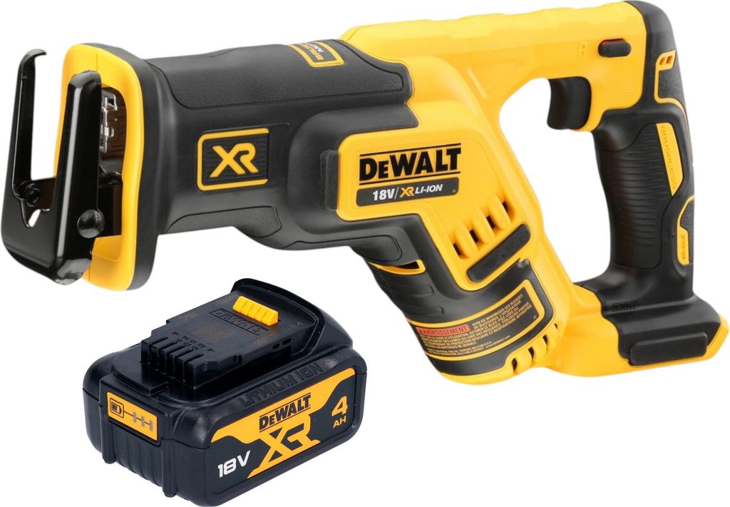 DeWalt DCS 367 N Akku Säbelsäge 18 V Brushless + 1x Akku 4,0 Ah - ohne Ladegerät