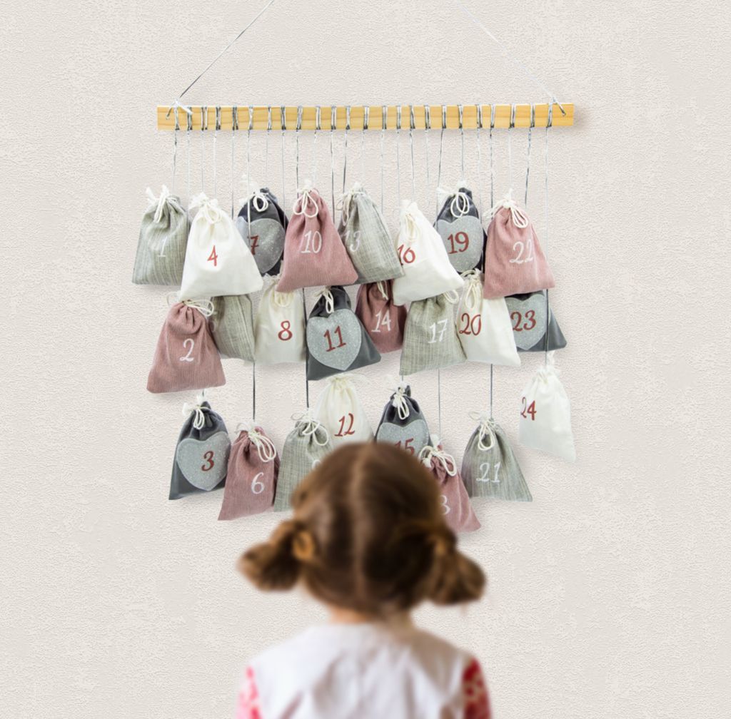 Lihome Adventskalender Zum Selberfüllen – 24 Leere Boxen Für Weihnachtsüberraschungen
