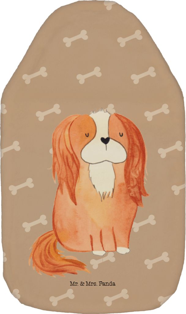 Mr. & Mrs. Panda wärmebeutel Hund Cavalier King Charles Spaniel - Hundeglück - Geschenk, Sprüche, Spruch, Flauschige Wärmflasche, naturkautschu...