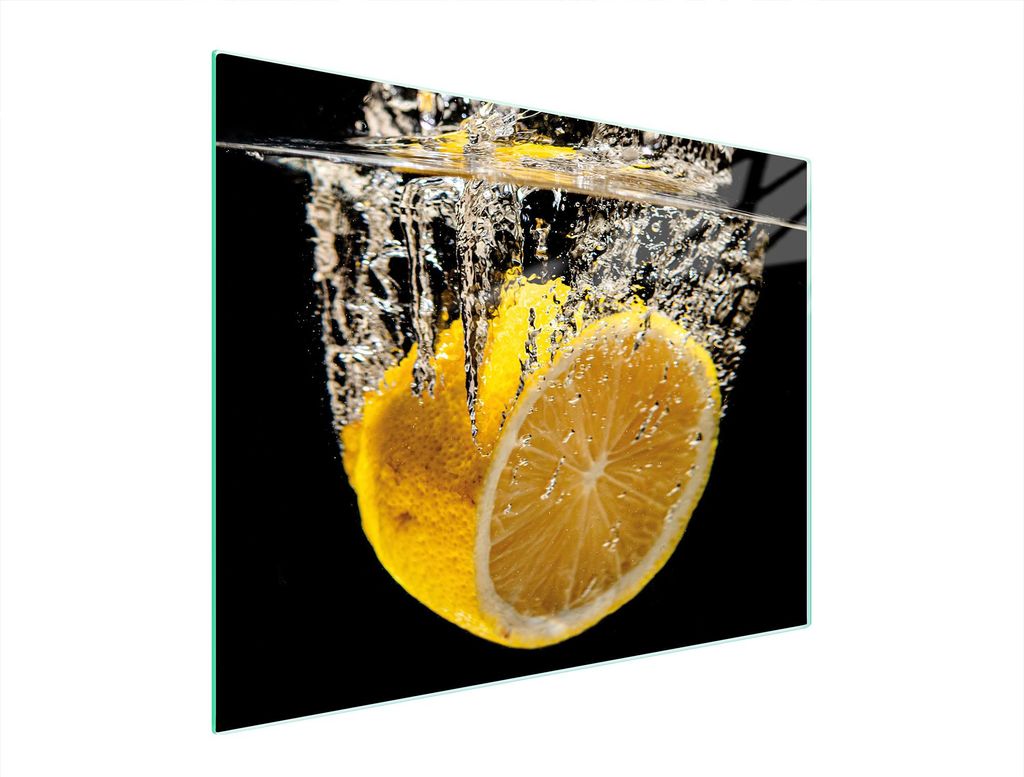 Glasschneidebrett 52x40 Zitrone