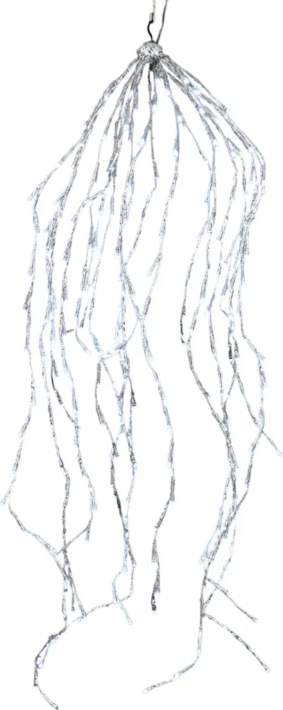 Décoration de Façade Tombées Lumineuses 256 LED Blanc Froid pour Balcon