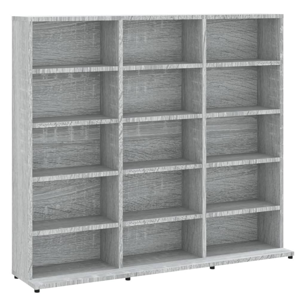 vidaXL Étagère à CD Gris Sonoma 100x23x89,5 cm Matériau Image du produit 