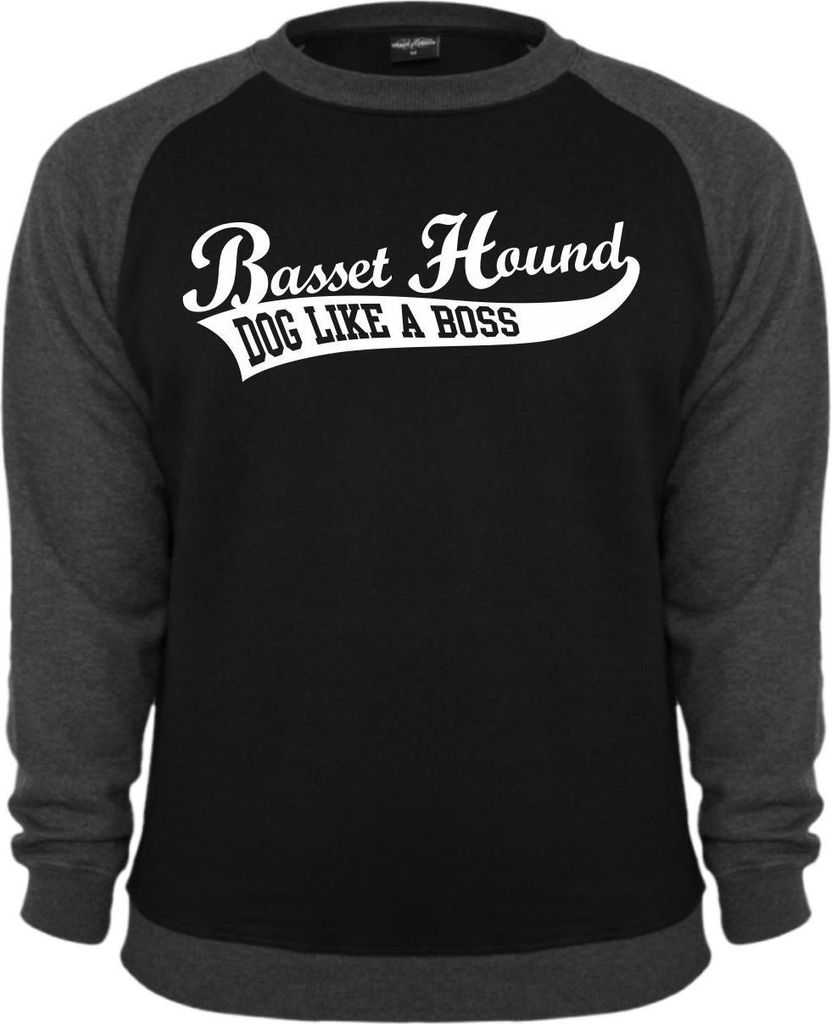 Herren Sweatshirt Basset Hound