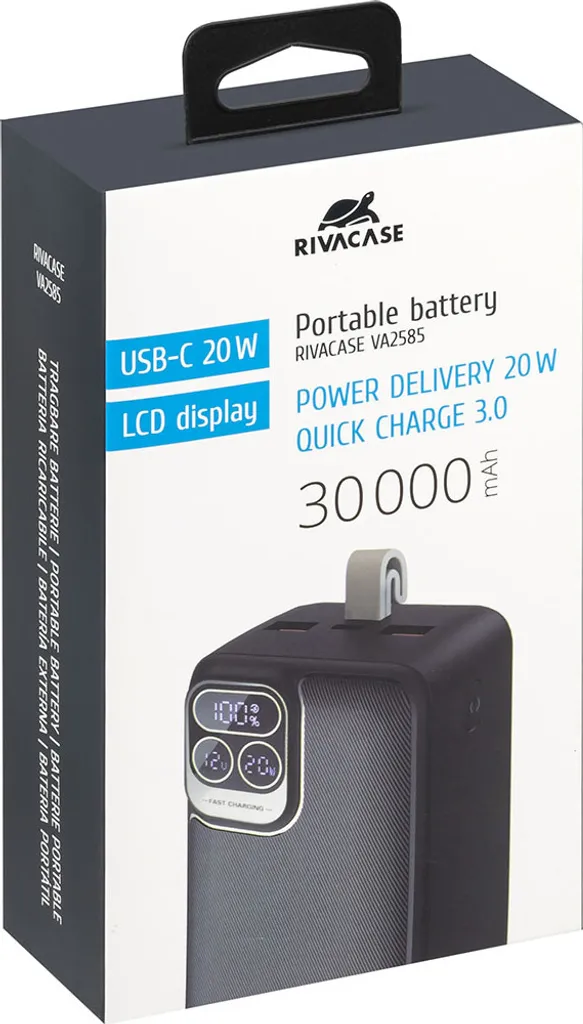 Batterie de Secours 30000mAh PD 20W avec Écran LCD et Multi-Ports - 13