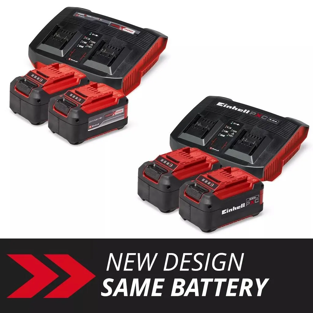 Kit batteries PXC 18V 5,2 Ah et chargeur double Twincharger Einhell