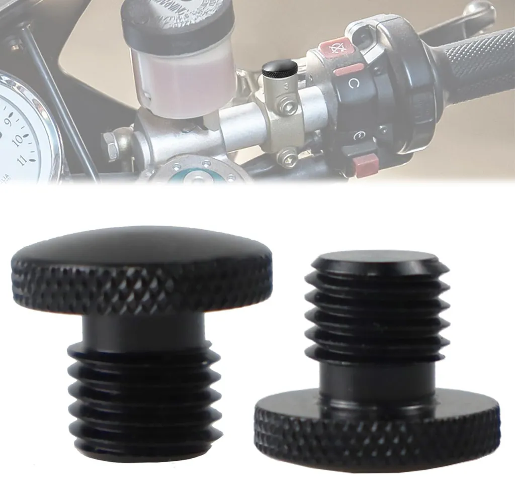 Cache filetage M8 moto pour éviter la rouille des trous de rétroviseur