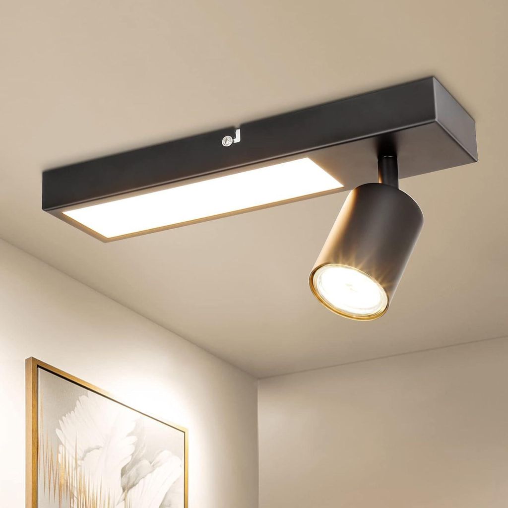 LED Deckenstrahler LED wechselbar, Warmweiß, modern LED Produktbild 