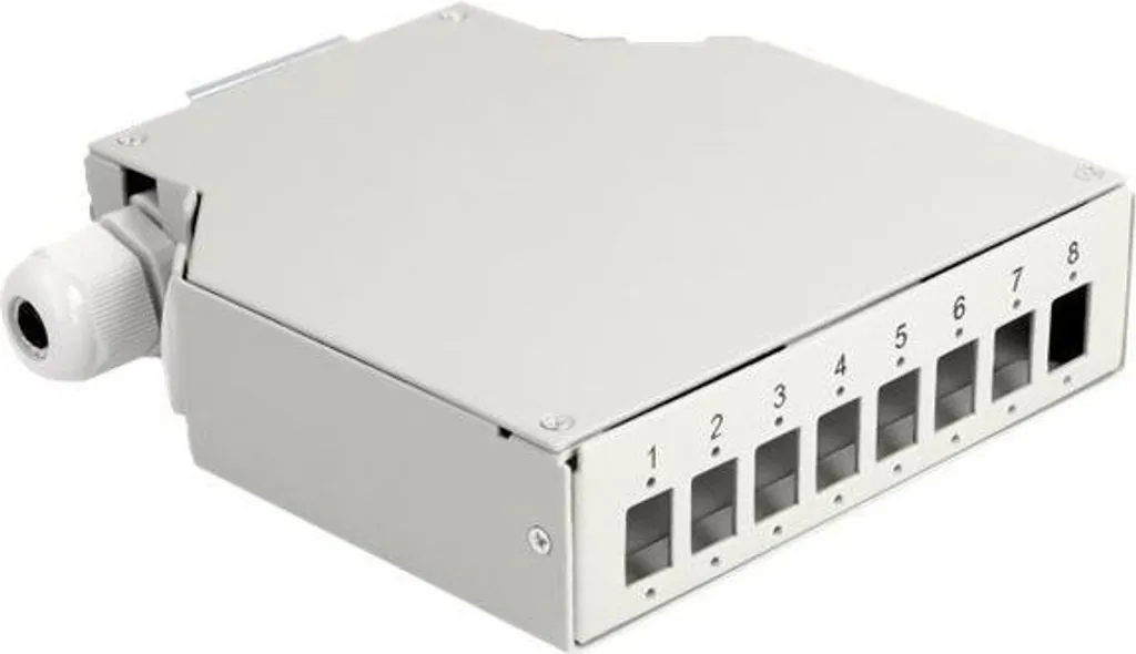 Boîtier fibre optique 8 ports rail DIN : fini le désordre réseau !