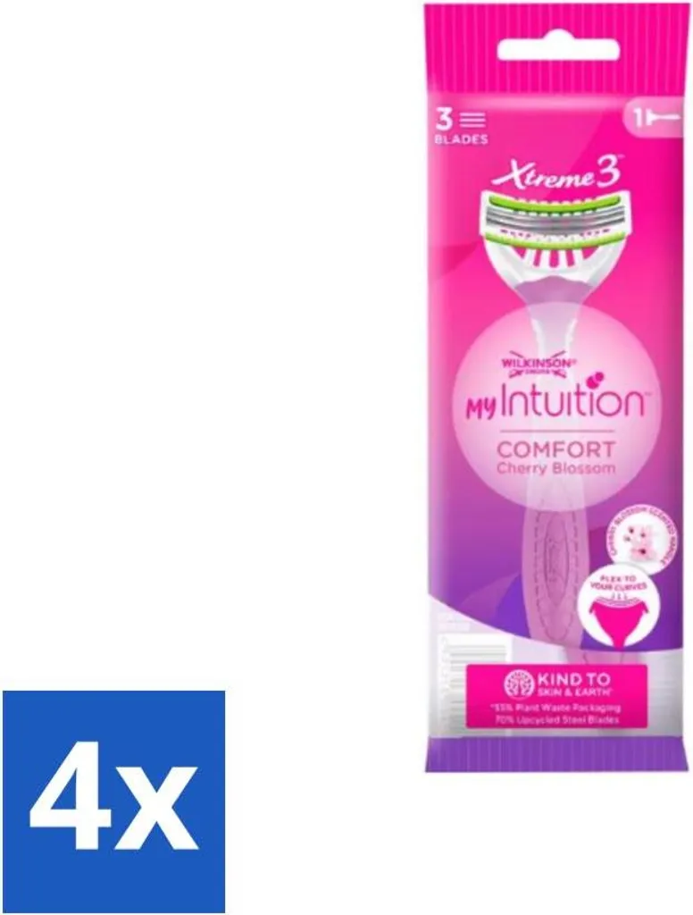Confezione 4 Rasoi Wilkinson Xtreme 3 Beauty: Efficienza e Risparmio