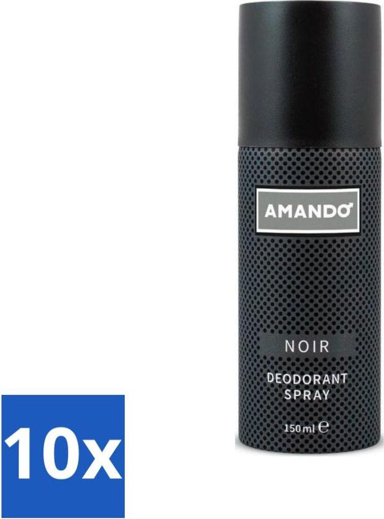 Amando - Noir - Deodorant - Spray - 150 ml - Vorteilspack - 10 Stücke