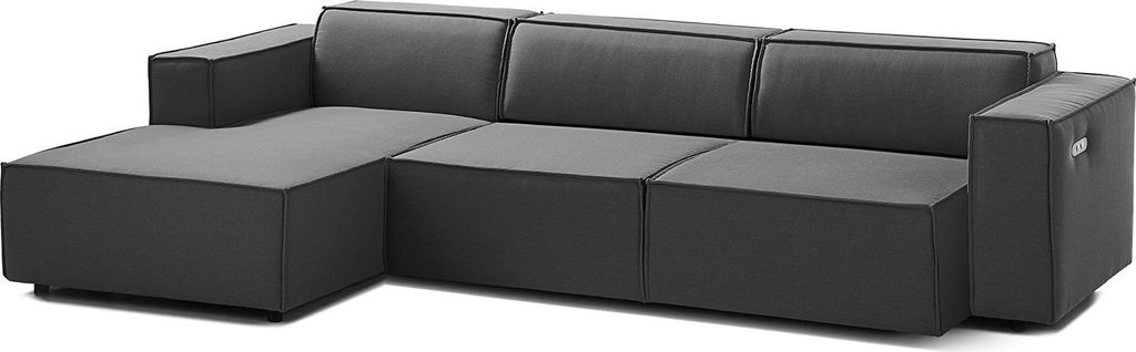 home24 Ecksofa mit Longchair