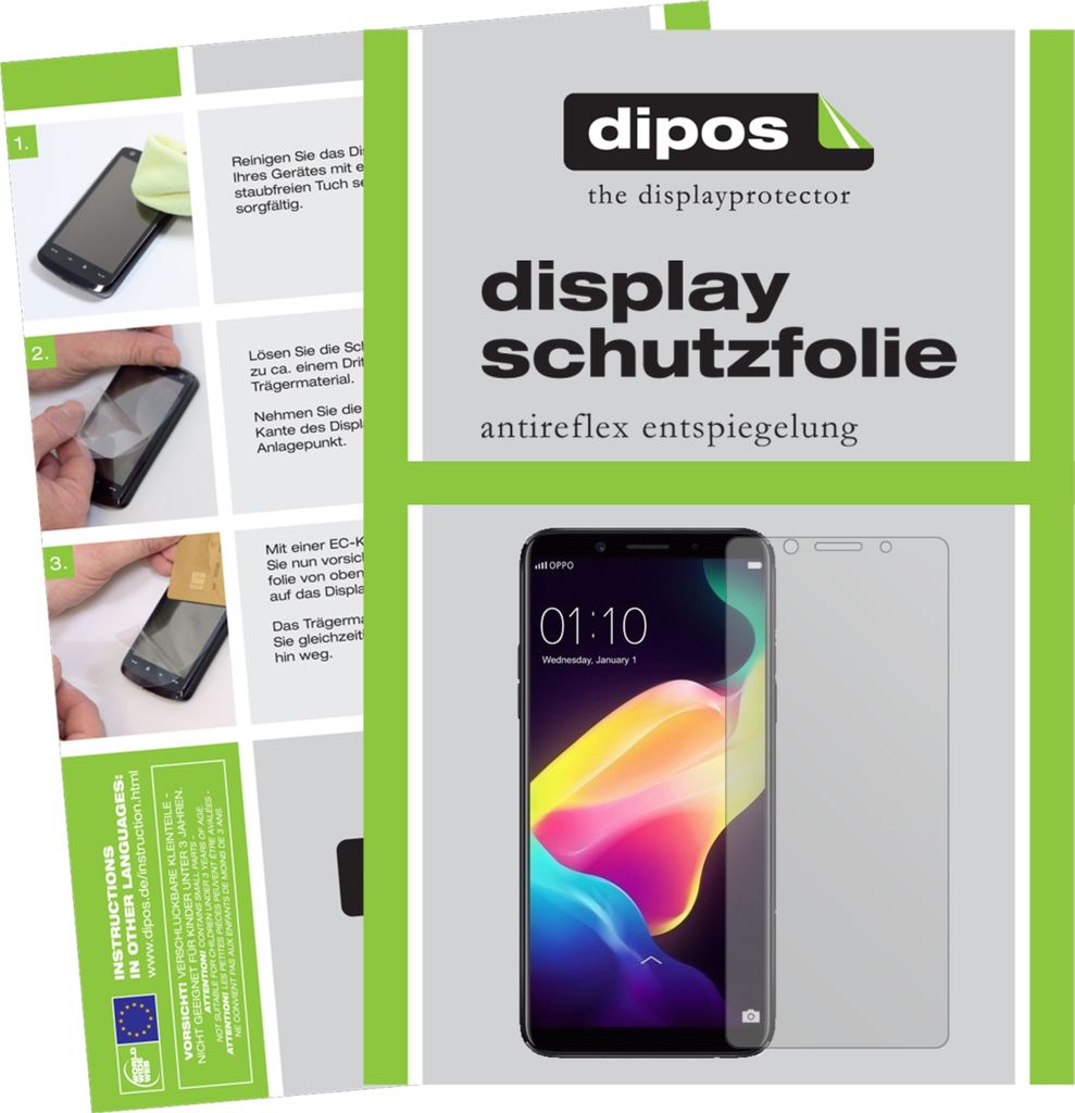 2x Schutzfolie für Oppo F5 Youth matt Displayschutzfolie Folie Display Schutz