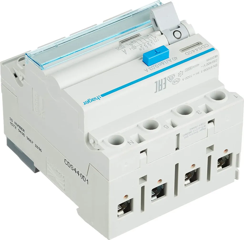 Disjoncteur différentiel Hager 40A 30mA Type A - Stop aux électrocutions - 7