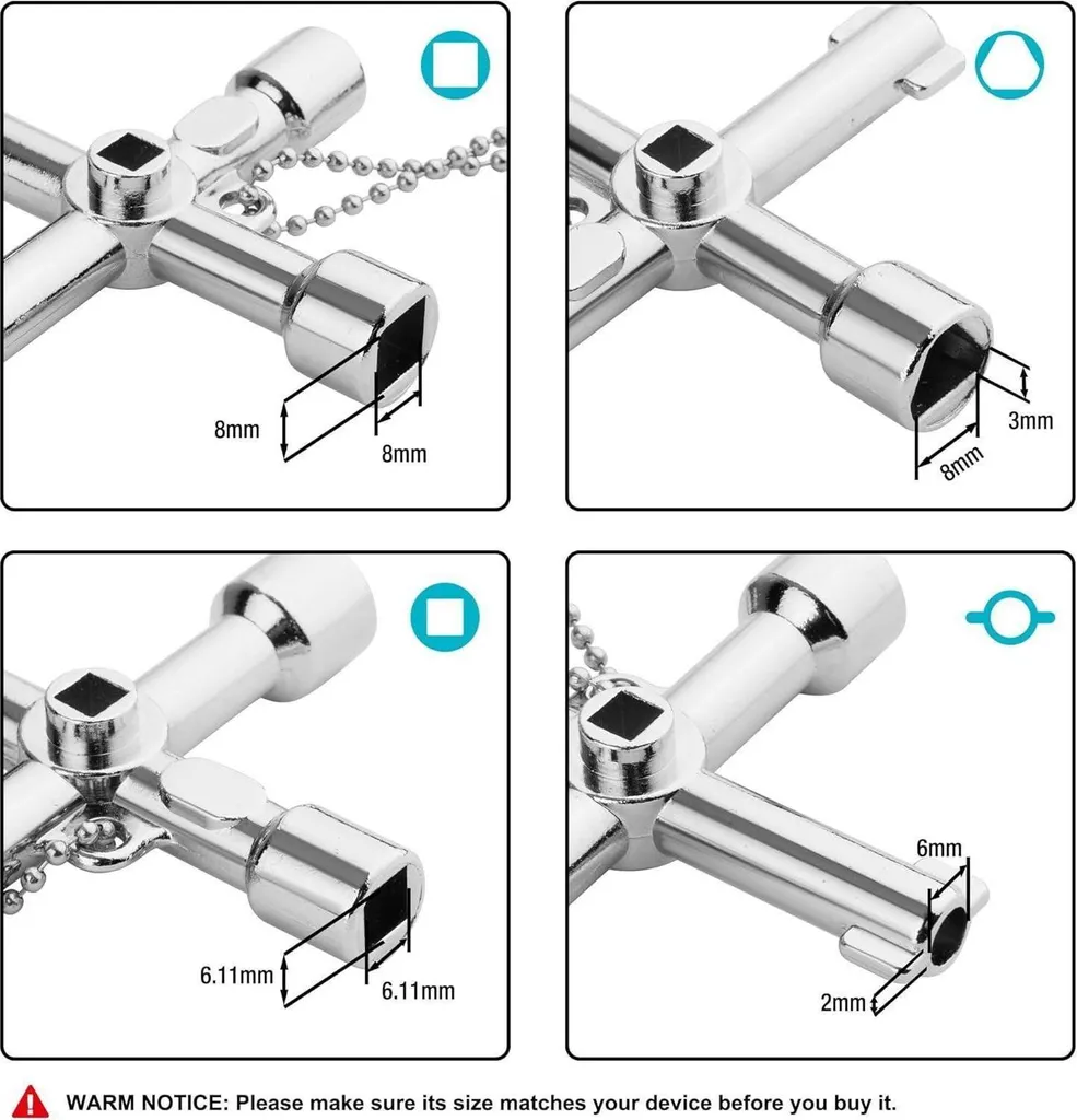 Ouvrez toutes les armoires techniques avec cette clé en croix multifonctions - 2
