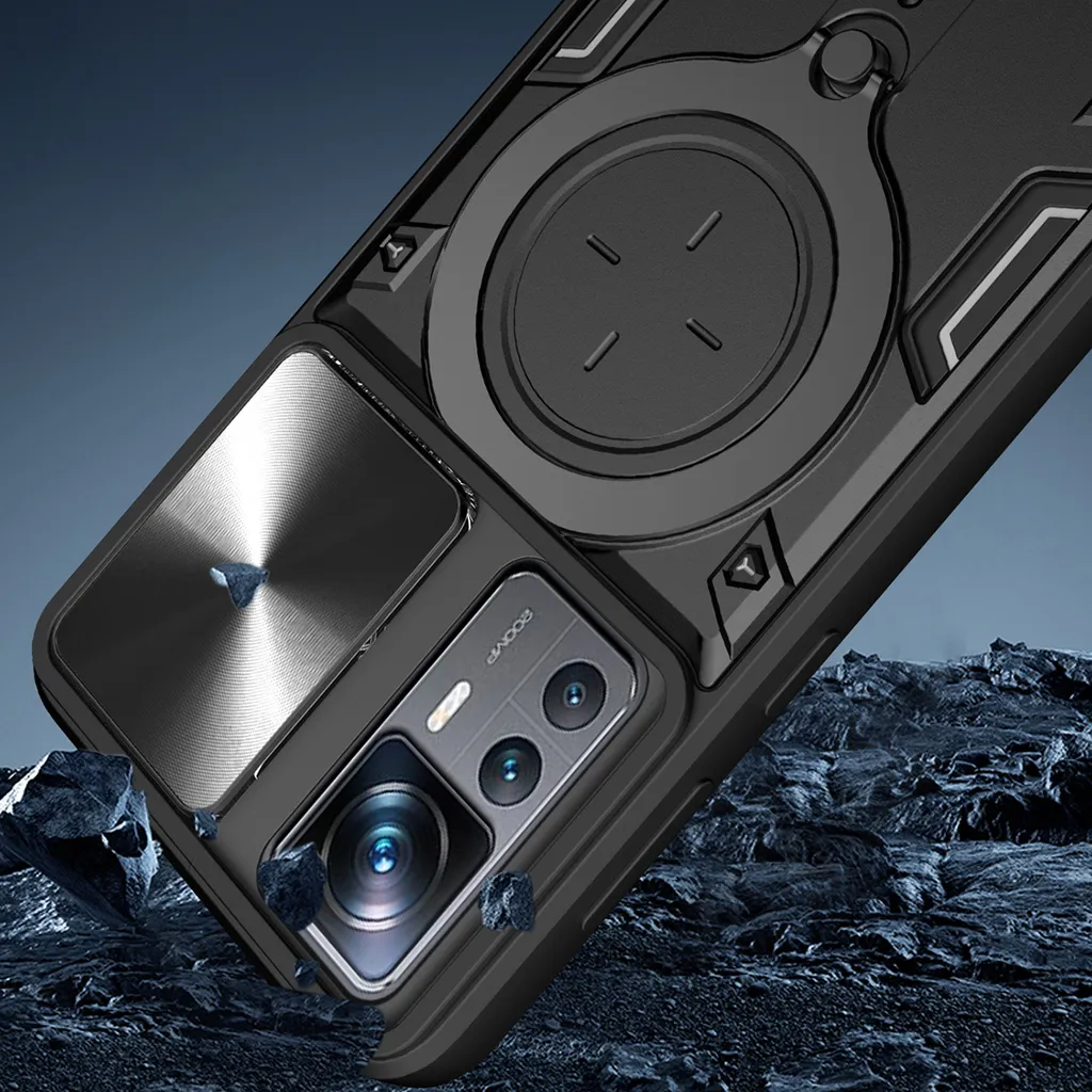 Custodia In Silicone Per Xiaomi 12T / 12T Pro 5G Design Metallico