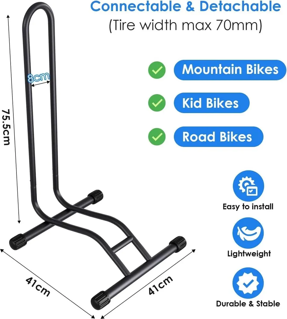 Support de stationnement vélo sécurisé pour rangement intérieur 1 place