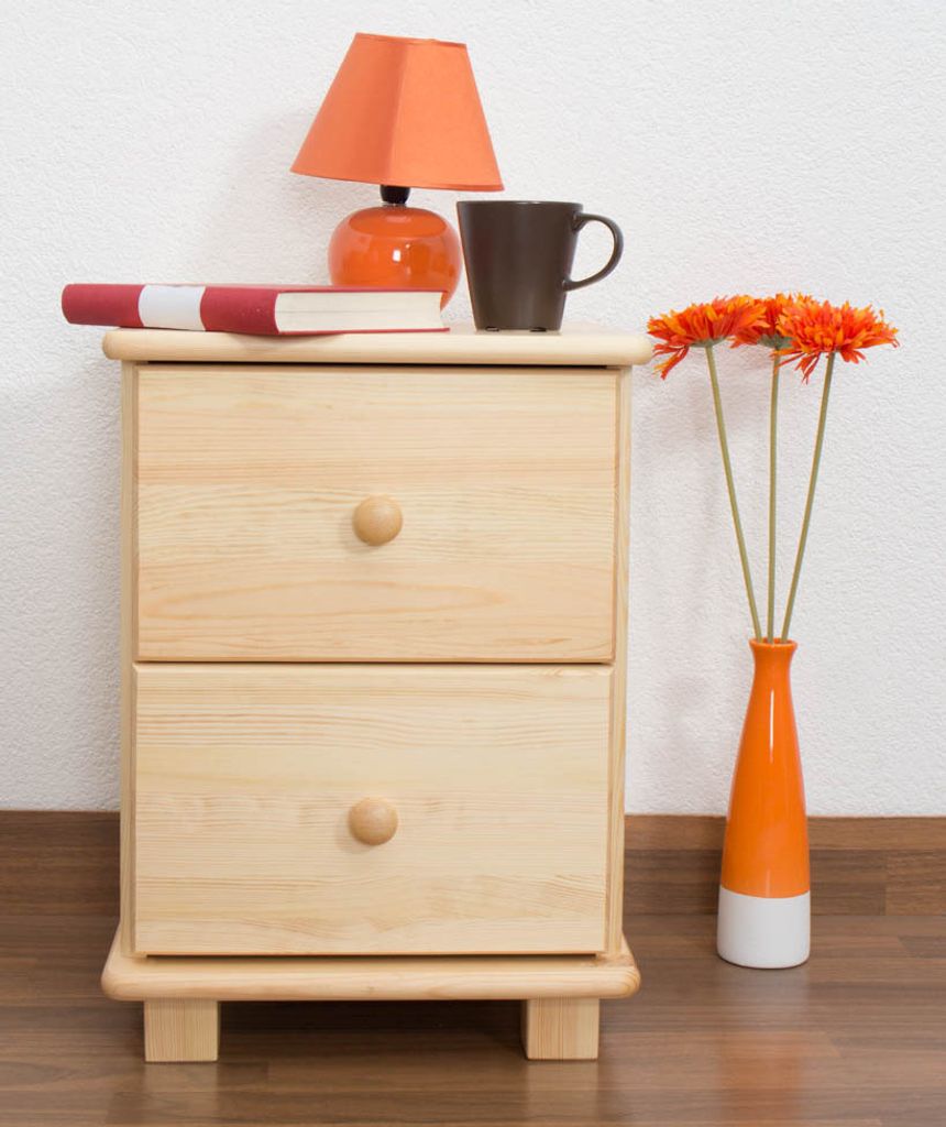 Nachttisch Natur 55x42x47 (HxBxT) Kiefer massiv