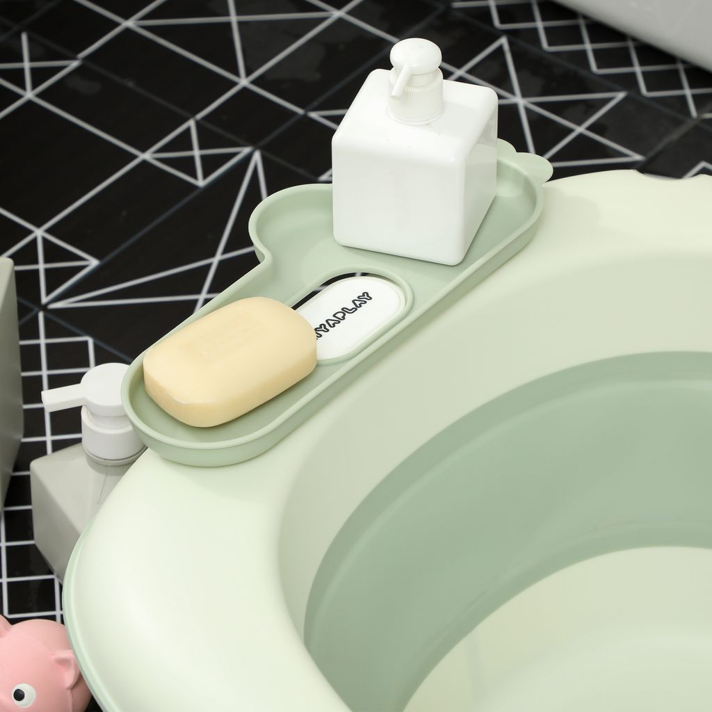 AIYAPLAY 2er -Set Babybadewanne, faltbar Baby Bathtub mit Produktbild 8
