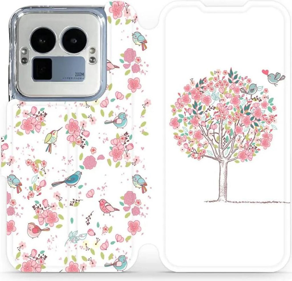 Handyhülle mit klappe für Realme GT 8 Pro, Mobiwear Book, Rosa Hain