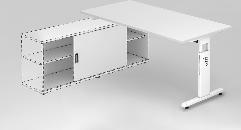 Anbauschreibtisch OSE16, 160 x 80 cm