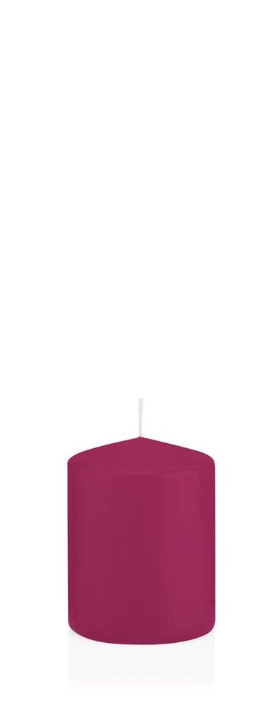 INNA-Glas Wachskerze Maeva, Magenta, 8cm, Ø 6cm, 29h - Germany - Stumpenkerze - Windlicht Kerze