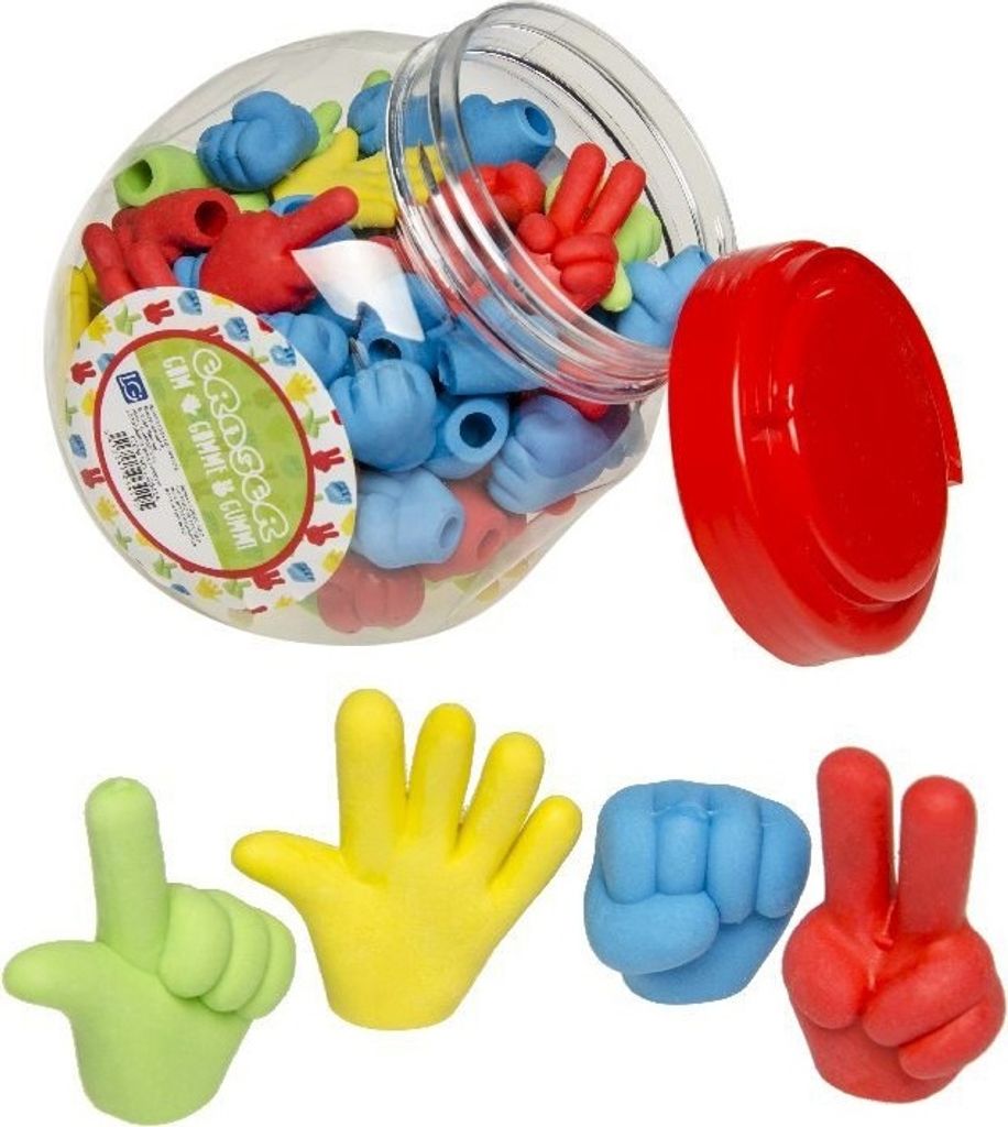 Duckiez-Radiergummi – farbige Hand Produktbild 