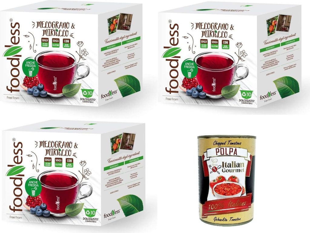 FoodNess - Heidelbeer- und Granatapfel-Kräutertee-Kapsel Produktbild 