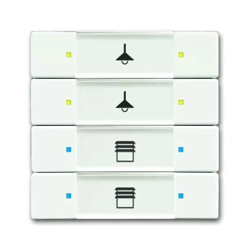 Sonde Tactile KNX 4/8x Multi-fonctions Busch-Jaeger 6127/02-884 Blanc Pro