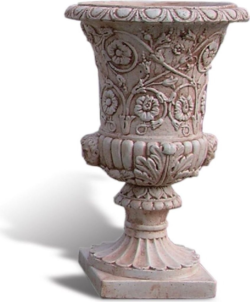 Casa Padrino Luxus Barock Blumentopf Antik Rosa Ø 40 x H. 60 cm - Italy