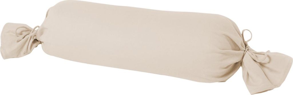 Mako Kissenbezug Feinjersey für Nackenrolle 15 x 40 cm düne