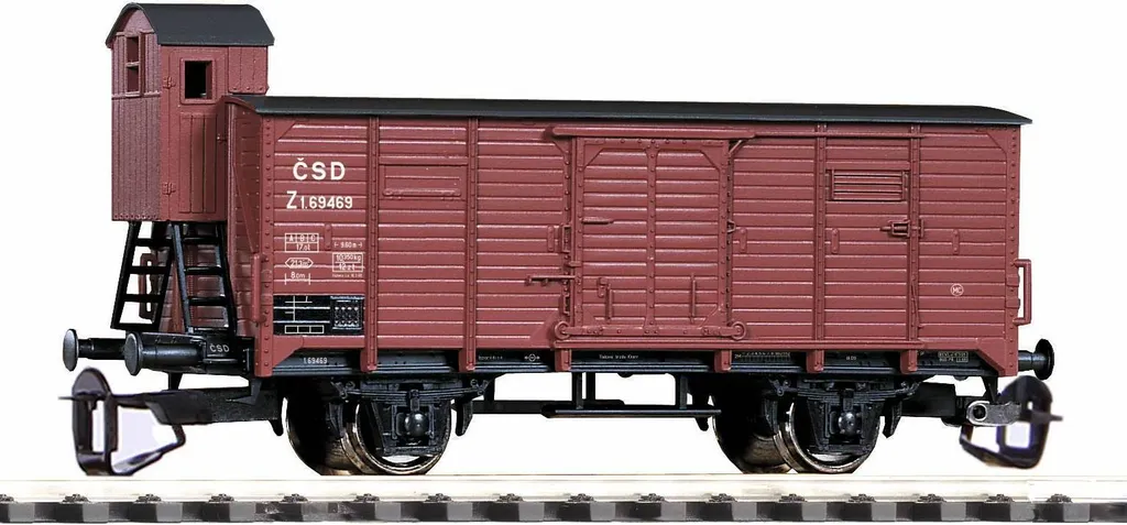 Wagon couvert G02 ČSD Piko pour composition de train de fret TT - 4