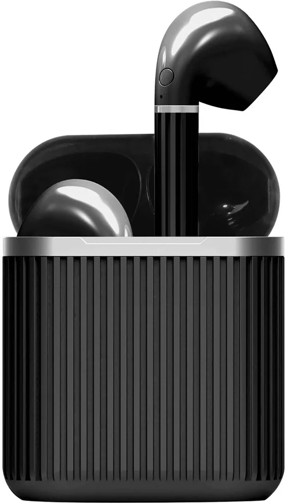 Écouteurs sans fil type boutons et boîtier de recharge nomade Earbox
