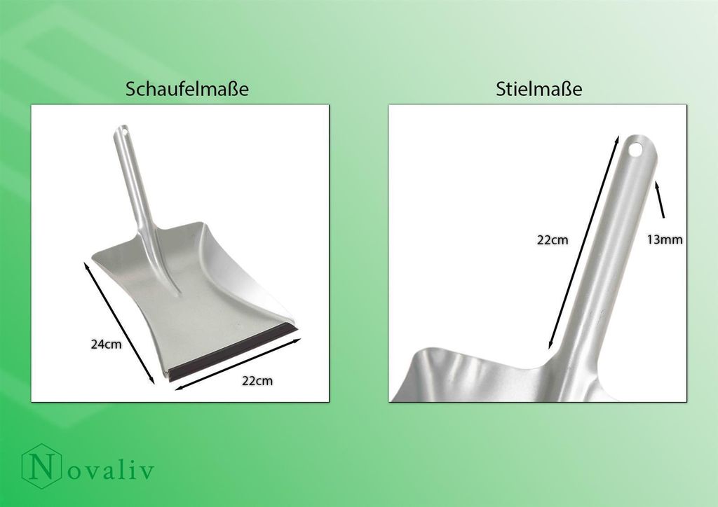Novaliv 2 Set Scopa E Paletta In Metallo Con Manico Lungo 120 Cm – Design Ergonomico, Setole Resistenti, Per Interni Ed Esterni