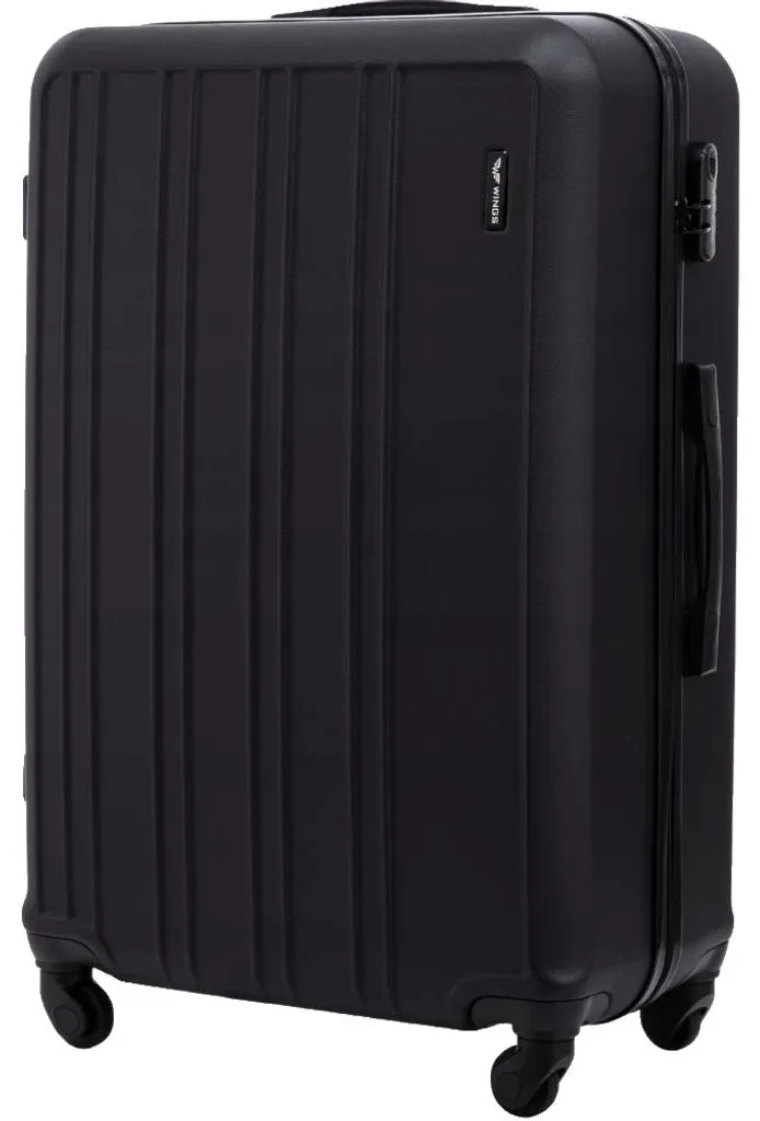 Valise grande capacité noire avec serrure à combinaison sécurisée - L