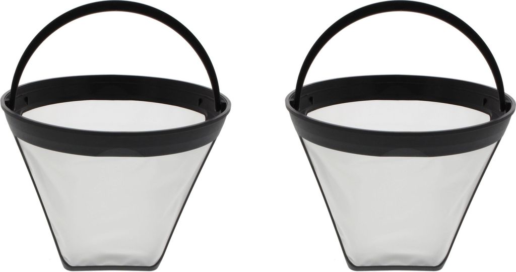 2x Codiac Kaffeefilter, Kaffeebereiter, Kaffeedauerfilter, Handfilter, Gr. 4, T4, mittel, Nylon