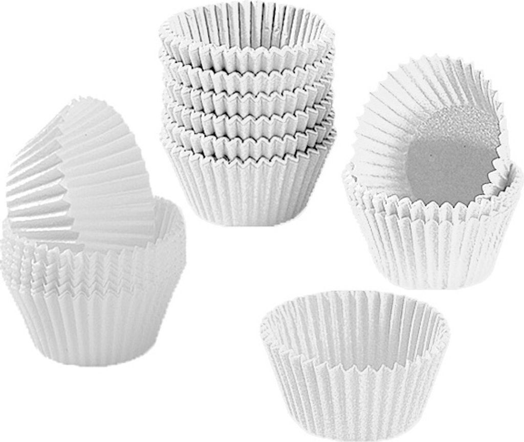 KAISER Papierbackförmchen Mini Muffin Ø4,5cm weiß 200er Produktbild 1