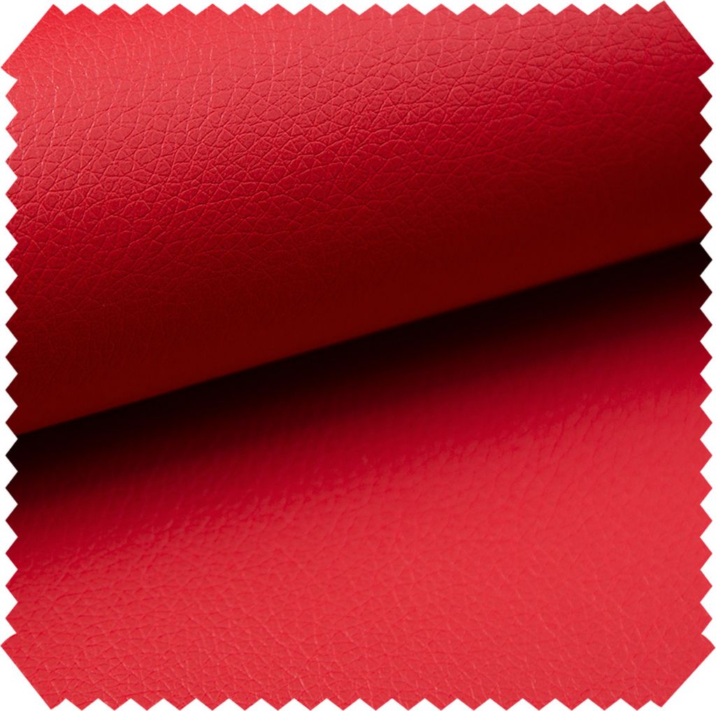 novely SOLTAU - Weiches PolyurethanKunstleder - Robuster Polsterstoff - Möbelstoff in Echtleder-Optik - Pflegeleichte Meteware 1lfm - Farbe: 10 Rot