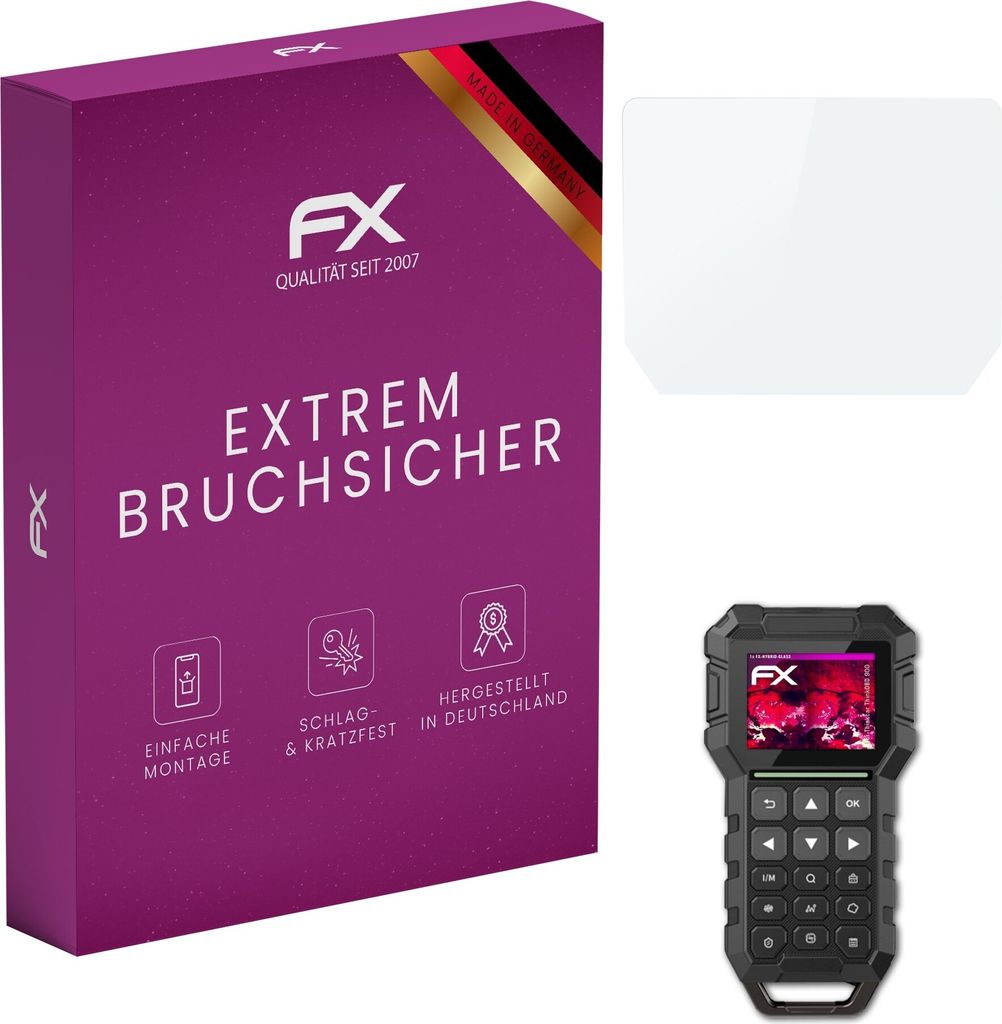 atFoliX FX-Hybrid-Glass Displayfolie kompatibel mit Thinkcar ThinkOBD 900 Glasfolie