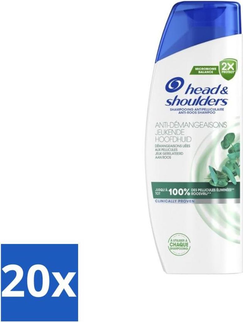 Head & Shoulders – 2-in-1 Anti-Schuppen-Shampoo & Spülung – Juckende Kopfhaut – 270 ml - Vorteilspack - 20 Stücke